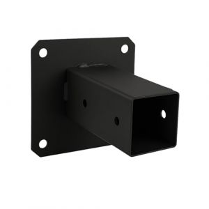 ADGO - Support Poteau Bois 80x80 - &agrave; Visser - Platine de Poteau - Acier Galvanis&eacute; &agrave; Chaud, Rev&ecirc;tement Noir - Ancrage M&eacute;tallique, Fixation de Poutre, Cl&ocirc;ture, Structures en Bois en Ext&eacute;rieur (ADGOsklep, neuf)