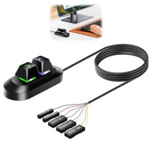 Bouton d'alimentation PC Externe Interrupteur D'ordinateur de Bureau Bouton Interrupteur de on Off C&acirc;ble D'extension 1.8m Commutateur d'alimentation Externe Power PC pour Carte M&egrave;re(Noir) (LINYANYANGKEJI, neuf)