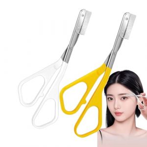 Ciseaux Sourcils Pour Femme Homme, Brosse Sourcils Femme, Ciseaux Rasoir Sourcil Avec Peigne, Sourcil Portable Pour Maison Et Voyage, Pour Taille Et Soins, Pour Homme Et Femmes (MIX) (xiaxiappa99, neuf)