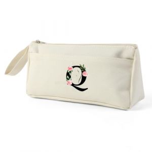 Blisswave Trousse Double Compartiment Originale, Personnalisé de A à Z avec Nom, Trousse Scolaire Simple, Moderne et Élégante, comme Cadeau pour Les Enseignants, Les Élèves, Les Collègues, Les Sœurs (xianyuanyuandianzishangmaoyouxiangongsi, neuf)
