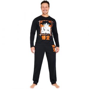 Dragon Ball Z Pyjama Long Homme, Ensemble Confortable et Doux - Cadeau pour Homme (Noir, 2XL) (Get Trend., neuf)