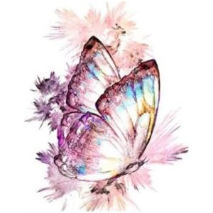 Perle diamant papillon 40x50cm square drill 5D DIY diamond painting kits broderie crystal strass diamant mosa&iuml;que carr&eacute; carre peinture diamant num&eacute;ro bricolage adultes enfants set pour salon d&eacute;cor (BEIMIN, neuf)