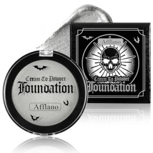 Afflano Peinture Visage Argent&eacute;e Gris Maquillage Halloween, Argent&eacute;e Peinture Corps Halloween Makeup, Silver Face Paint Argent Visage Corporelle Pour Th&eacute;&acirc;tre F&ecirc;tes Sfx Clown Squelettes Zombies Cosplay (Afflano Direct, neuf)