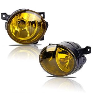 TOPTHAN 2X Feux anti-brouillard pour Volkswagen GTI Golf 5/V Jetta III/3 Scirocco Up Amarok (VW 1K1 1K5 1K2 137 138 MK5 MKV) SEAT Mii KF1Skoda Citigo 10/2003-04/2017 Phares antibrouillard jaune (TOPTHAN, neuf)