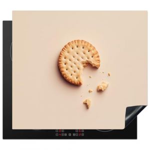 KitchenYeah&copy; Protege Plaque Tapis Pour Induction 57x51 cm Deco Cuisine Protection Vitroc&eacute;ramique Pour Cuisiniere Biscuit - Miettes - Beige (KitchenYeah, neuf)