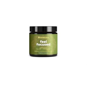 Lion's Mane/Crinière de Lion 10 000mg - Complexe Adaptogène pour la Mémoire et la Concentration - Hericium Erinaceus avec Bacopa Monnieri & Vitamine B12-56 Gélules Vegan - Sans Gluten ni Lactose (Bloomster Nature, neuf)