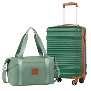 COOLIFE Ryanair Valise Cabine 55 x 35 x 20 et Bagage Cabine 40x20x25(20L), Bagages Cabine Bagage &agrave; Main Rigide avec Serrure TSA et 4 roulettes Jumel&eacute;es Adapt&eacute; Aux Voyages (Coolife EU Directly, neuf)