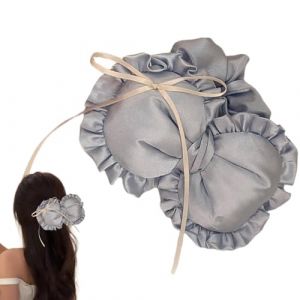 Chouchou à cheveux tendance avec nœud, chouchou avec nœud, chouchou créatif avec nœud pour filles, chouchou à cheveux tendance avec nœud (ruixjz, neuf)
