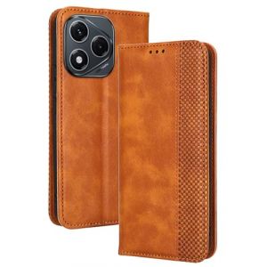 RankOne Étui Portefeuille pour Honor 400 Lite 5G (6.7" inches), Étui en Cuir À Rabat Magnétique avec Fentes pour Cartes Marron (Rankone, neuf)