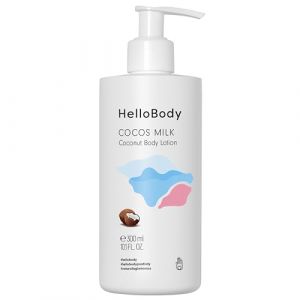HelloBody Cocos Milk Lotion corporelle hydratante 300 ml – Lotion corporelle à l'huile de noix de coco bio et beurre de mangue et de karité – Lotion corporelle pour peau sèche – Soin naturel de la (GRENION GmbH, neuf)