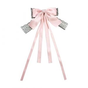YOGOTEU Épingle à cheveux, bordure en dentelle avec nœud en forme de nœud pour mariée, pince à cheveux de printemps, pince à cheveux de mariage pour queue de cheval (Pgeang, neuf)