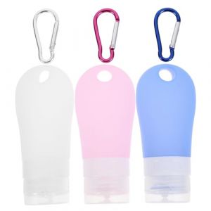 FOMIYES Flacon De Voyage Souple Silicone Rechargeable Flacon De Shampoing De Voyage Vide Et &Eacute;tanche Distributeur De Produits Cosm&eacute;tiques Portable (Family&Personal, neuf)