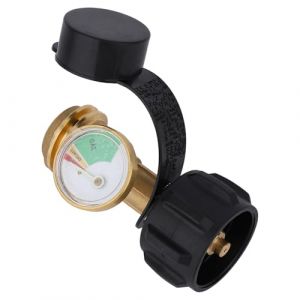 BOXOB Indicateur Niveau Réservoir Propane pour Réservoirs LP 5-40lb, Jauge Propane Universelle Détecteur Fuite Code Couleur Manomètre Pression Gaz avec Raccord QCC1/Type 1 pour BBQ Chauffage Camping (ChuangYing, neuf)