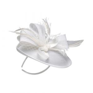 Zerodeko Bandeau pour Cheveux Voile Blanc Accessoire de Coiffure Plume et Fleur Coiffe de Soir&eacute;e &Eacute;l&eacute;gante pour Mariage Anniversaire et F&ecirc;te 1 Pi&egrave;ce Photo et &Eacute;v&eacute;nement (tracy Zhong, neuf)