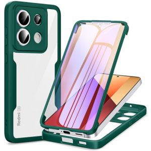 Phoona 360 degr&eacute;s Coque pour Xiaomi Redmi Note 13 4G avec Transparent Protection d'&eacute;cran, Silicone Antichoc &eacute;cran Coque, Anti-Rayures Int&eacute;grale &Eacute;tui Housse pour Redmi Note 13, Vert (WEST COAST KNITWEAR EU, neuf)