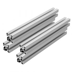 iMetrx Profil&eacute; en aluminium 4040 - 400 mm - Argent (4 pi&egrave;ces/paquet) - Fente en T en aluminium - Norme europ&eacute;enne pour imprimante 3D - Machine de gravure CNC et laser (iMetrx, neuf)