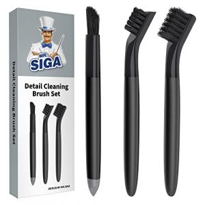 MR.SIGA Ensemble de Brosses &agrave; Joints, 3 Brosses de Nettoyage des Interstices, Brosse de Crevasses Joint de Carrelage, Brosse pour Rainure Fen&ecirc;tre, Salle de Bain, Cuisine, Carreaux (Mr SIGA FR, neuf)