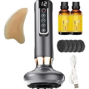 Ventouse Cellulite,Ventouse Electrique Anti Cellulite,Masseur Anti Cellulite, 2025 Masseur De Cellulite À Main Électrique, Masseur De Graisse À 12 Niveaux (Gris) (Tinarer, neuf)