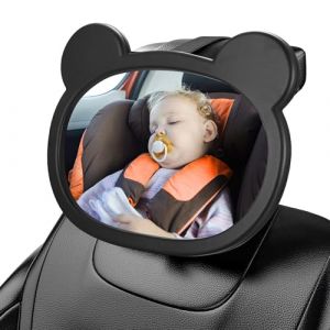 R&eacute;troviseur de Voiture pour B&eacute;b&eacute;, R&eacute;troviseur de Si&egrave;ge Arri&egrave;re pour B&eacute;b&eacute; avec Clips de Boucle, R&eacute;troviseur de Voiture R&eacute;sistant aux Cassures pour Accessoires de Support de T&ecirc;te de Voiture (Wukemaoyi, neuf)