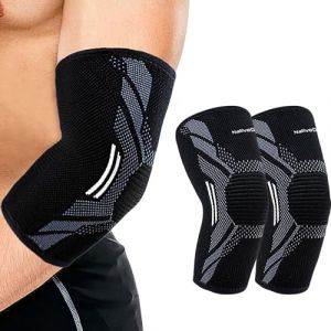 NativoDex Coudière de Compression pour Tendinite et Épicondylite, Adaptée aux Hommes et Femmes, Coudière Sportive pour Tennis, Gym, Crossfit et Golf, Coudière Musculation (NativoDex, neuf)