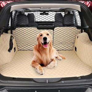 CIHAQQ Filet Voiture pour Chien pour Hyundai Tucson 2004-2025, Grille de S&eacute;paration pour Chien Portable Grille Chien Voiture Filet S&eacute;parateur de Coffre (HAIQIANGA, neuf)