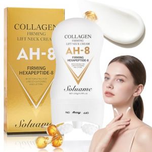 AH-8 Firming Neck Cream, Collag&egrave;ne Cr&egrave;me pour le cou pour raffermir et raffermir la peau avec rouleau de massage, cr&egrave;me raffermissante pour le cou, pour hommes et femmes, 120 g (QYQ Life Home Furnishing Store, neuf)