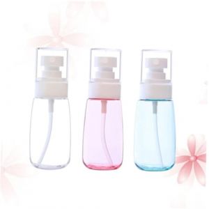 TOYZFRIENDY 3 pi&egrave;ces Lot de Flacons Vaporisateurs Rechargeables Petg Transparents et Color&eacute;s Pulv&eacute;risateur Fin Portable pour Cosm&eacute;tiques Soins Peau et Voyage Bouteille Plastique &Eacute;paisse avec (Muliuin, neuf)