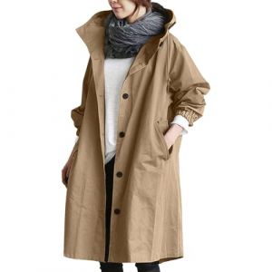G&eacute;n&eacute;rique Trenchs pour Femmes Manteau Imperm&eacute;able Pluie Longs Poncho de Pluie Cape dePluie AntiPluie Coupe-Vent Respirant Grande Taille Imperm&eacute;able avec Poche a Capuche (GuangXikj, neuf)