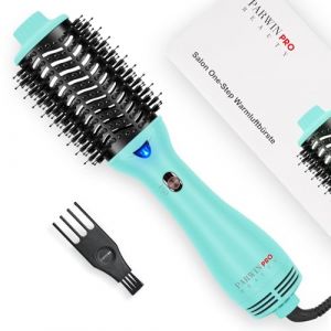 One-Step Brosse Soufflante, PARWIN PRO BEAUTY Sèche-Cheveux Volumisant, Brosse Ovale 4-en-1, Soins Ioniques, pour le Volume et la Mise en Forme, 1000 Watts (Vert Clair) (PARWIN PRO BEAUTY, neuf)