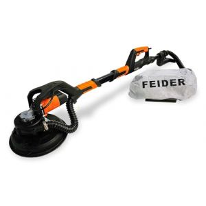 FEIDER Ponceuse Girafe 750 W Tube Télescopique 180 cm, Tête Pivotante, Système d'Aspiration Intégrée, Variateur de Vitesse 7 Positions, Livrée Avec Sac et 6 Abrasifs – FPGAUTO (Wineo France, neuf)