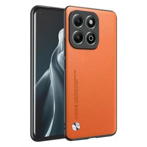 HONLEN Coque de pour Honor 200 Smart/Honor X7C (6.8" inches) &Eacute;tui de T&eacute;l&eacute;phone Professionnel en Cuir, Orange (HONLEN, neuf)