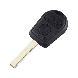 Coque Clé pour BMW E31 E32 E34 E36 E38 E39 E46 Z3 Z4 X5 X3 - 3 Boutons - Plip télécommande avec Lame Phonillico® (Phonillico, neuf)