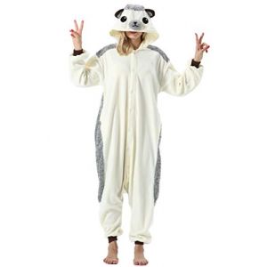 ULEEMARK Adulte Femme Homme Anime Animal Cosplay Halloween Costume Combinaison Pyjama Outfit Nuit Vetements Onesie Soiree de Deguisements Unisexe H&eacute;risson XL (Asesi, neuf)