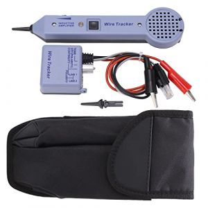 Testeur De Circuit De Traceur De Fil,Kit De Testeur De Traçage De Câble Réseau, Testeur De Traçage De Tonalité, Détecteur De Toner De Câble D'amplificateur à Induction Réglable Audio, Coque ABS, (xjinwalo, neuf)