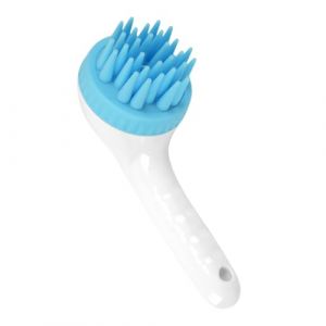 Brusque de shampooing pour chien - Masseur exfoliant du cuir chevelu de chiot | Brosse de bain pour chiens | Abs/Silicone Dog Scurpor pour bain | &Eacute;quipement de lavage de chiens de presse &agrave; longue po (Wang Yue Studio, neuf)