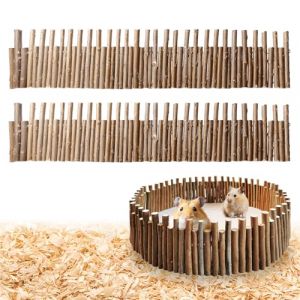 Hamster Clôture en Bois,2 Pièces 50CM Clôture en Bois pour Hamster,Rat Echelle Pont Jouet Echelle en Bois,Pont en Bois pour Hamster pour Petits Animaux,Hamsters Nains,Taupes,Huttes (TRUST AND BU, neuf)