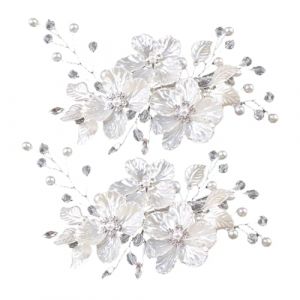 Beaupretty Lot De 2 Pinces À Cheveux Décoratives En Cristal Pour Mariée, Accessoires Pour Cheveux De Mariage, Pour Demoiselles D'honneur, Fête, Bal De (lorianca, neuf)