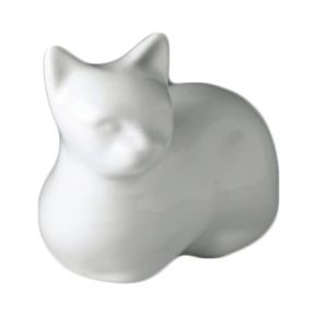 Au Paradis Des Chats, Urne Fun&eacute;raire Bella, Urne Fun&eacute;raire pour Chat, M&eacute;morial pour Chat, Urne pour Cendres De Cr&eacute;mation, Souvenir De Son Animal De Compagnie.(Blanche) (French Paradis, neuf)