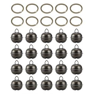HUVZOR 10 pi&egrave;ces Clochette Extra Fortes pour Chat Chien Animal de Compagnie Cloches de Suivi Traqueur pour Collier Cloche de Chat, Cloches Pendentif Breloque d'animal de Compagnie(Bronze) (Volumetech OU, neuf)
