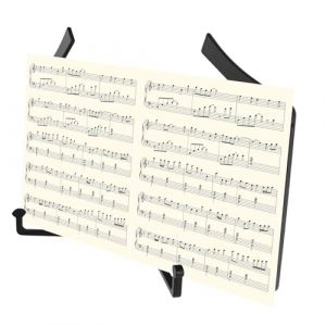 SUPVOX Pupitre de Lecture Portable Pliable Noir Support Porte-Partitions Compact et L&eacute;ger Pupitre Multifonction pour Table Adapt&eacute; &agrave; la Lecture de Partitions Musicales et Livres (DALIYSU, neuf)