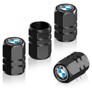 4 Pi&egrave;ces Capuchon de Valve Auto Bouchons de Valve pour BMW X1 X3 X7 X5 X6 1 3 5 6 Series Z4 7 M s&eacute;rie, M&eacute;tal Bouchons de Valve Voiture, Accessoire de Pneu (Aniwee, neuf)
