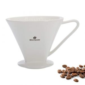 Westmark Porte-filtre/Filtre à Café en Porcelaine, Taille de filtre 6, Pour jusqu'à 6 tasses de Café, Brasilia, Porcelaine, 24492260 (Westmark Shop, neuf)