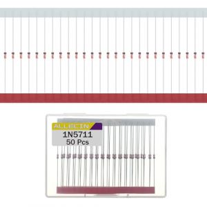 ALLECIN 50 Pièces 1N5711 Schottky Diode de Redressement de Barrière 15mA 70V IN5711 5711 Axiales DO-35 Rectifier Diodes Petit Signal 15Milliampère 70Volt (ALLECIN E.C. EU, neuf)