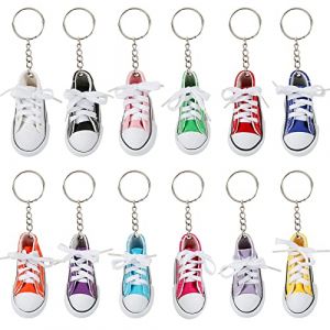 Comius Sharp Porte-clé Chaussure, 12 Pièce Mode Pendentif Chaussure en Toile Porte-clés Cadeau Pendentif de Sac Cadeau, Porte-Clés Mode Chaussures Décontractées Porte-Clés Pendant de Voiture Sac (XARAGMA AIR LIMITED, neuf)