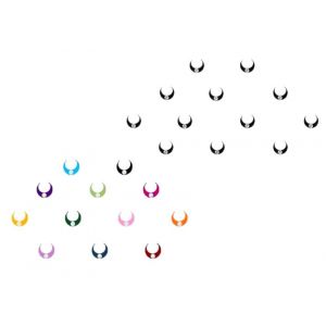 KULIA®6 Paquets Bindi Points Noirs Tatouages ​​Autocollants Bindi Indien Bollywood PartyWear Front Sticker Bindi Bijoux De Mode Tatouages ​​Autocollant Tikka Indien Ethnique Femmes Bindi Bijoux (DIVINE TIZARAT, neuf)
