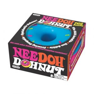 Schylling NeeDoh Dohnuts &ndash; Jouet sensoriel Fidget Toy &ndash; Couleurs assorties &ndash; Pour enfants de 3 ans &agrave; adultes (lot de 1) (VISO TRADE, neuf)