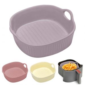 Plat &agrave; gratin rond en c&eacute;ramique pour friteuse &agrave; air chaud 18,5 x 16,5 x 5,5 cm, plat &agrave; lasagnes, plat &agrave; lasagnes, moule rond &eacute;maill&eacute; multicolore pour lasagnes, frites, soupe (violet) (lovehomevp, neuf)