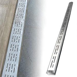 ZASEZOD Caniveau Ext&eacute;rieur en Acier Inoxydable 304, Grille d&rsquo;&Eacute;vacuation Eau Pluviale, Grille de Drainage Sol pour Terrasse, Balcon, Jardin, All&eacute;e, Cour(A -1mX50mmX30mm) (ZDS-SHOP, neuf)
