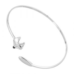 PLAFOPE Bracelet Cr&eacute;atif Unisexe Forme de T&ecirc;te de Renard Argent&eacute; R&eacute;glable et Anti-allergique Bijou de Poignet &Eacute;l&eacute;gant et Flexible (CCting, neuf)