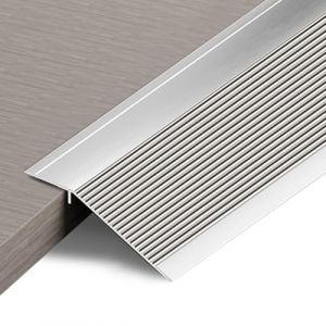 Barre de transition de sol en aluminium - Barre de sol en m&eacute;tal pour porte, seuil, carrelage, stratifi&eacute;, planche, pont - Hauteur entre 20 mm (argent&eacute;, 0,9 m x 4,3 cm) (ZYDZ-eu, neuf)